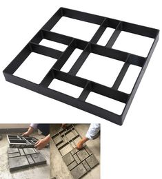 Pavement Mould Garden Buildings Decoration Tools DIY Path Making Paving Cement Brick Tool Driveway Stepping Stone Block Maker Mould2436183