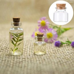 Vases 20 Pcs Mini Food Containers Cork Glass Bottle Corked Storage Jar Gift Drift Small Gems DIY Creative Message
