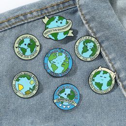 protect earth and planet brooch Cute Anime Movies Games Hard Enamel Pins Collect Cartoon Brooch Backpack Hat Bag Collar Lapel Badges