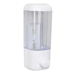 Liquid Soap Dispenser Bathroom Container Lotion Hand Press Manual Wall Hanging Holder Plastic