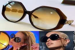 Popular Mens and Womens Greek Key Sunglasses 4395 Cover Advertising Unique Temple Design Fashion Full UV Protection Top Quality Wi9072068