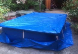 Cover Rainproof Dust Cover Waterproof Tarp Rectangular Swimming Pool Frame Pool Family Garden9976492