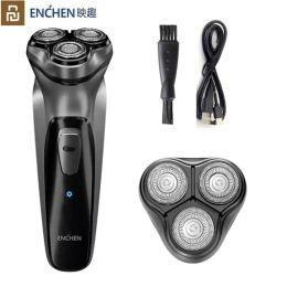 Shavers Youpin Electric Original Face Enchen BlackStone 3D Electric Shaver Men Washable Head USB Rechargeable Shaving Beard Machine