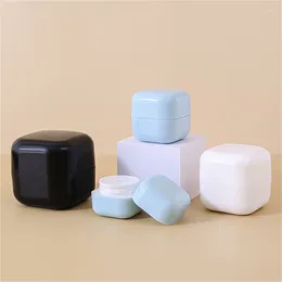 Liquid Soap Dispenser 50g Square Plastic Empty Makeup Jar Refillable Bottle Cream Box Cosmetic Container Travel Tools