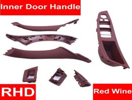 1 Set Right Hand Drive RHD For BMW 5 series F10 F11 520 525 Grey Beige Black Car Interior Door Handle Inner Door Panel Pull Trim A6017893