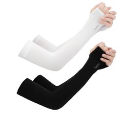 2pcs Breathable Ice Silk Sunsn Cuff Summer Riding Cool Sleeves Outdoor Sports Running Arm Sleeves UV Protection Sleeve2900297