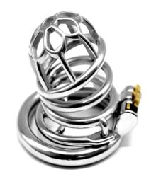 Newest Device Metal Cage Stainless Steel Cock Cage Male Belt Penis Ring Bondage Lock Adult Products H72809847