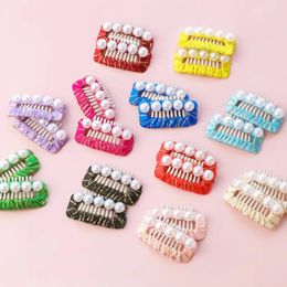 Dog Apparel Pearl Pet Grooming Wedding Funny Accessories Comb Hairpin BB Hair Clips Teeth Pure Hand Around Baby Safety