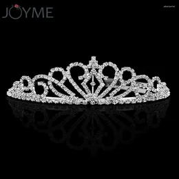 Hair Clips Joyme Crystal Rhinestone Crown Headband Wedding/Birthday Party Tiara Bands Bridal Accessories Girls Hairwear