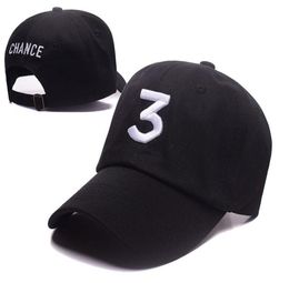 Black Khaki Popular CHANCE the rapper 3 Dad Hat Letter Embroidery Baseball Cap Hip Hop Streetwear Frog Snapback Daddy Hat Bone3018798