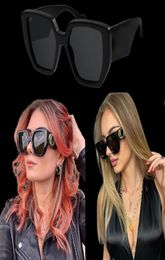 Designer sunglasses for mens 0956 womens fashion classic thick plate frame extra wide temples blk lens sun glasses beh vatio4714417