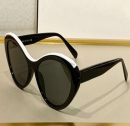 Black White Cat Eye Sunglasses Grey Lenses Sonnenbrille gafa de sol Women Fashion Sun glasses UV400 Protection Eyewear With Case6166616