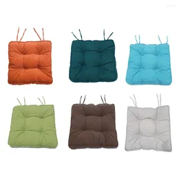 Pillow Square Shape Chair Corduroy Pads Solid Color Warm Non-slide Thick Pad Backrest Mat Home Dorm Car