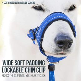 Dog Apparel Pet Muzzle Adjustable Anti-bite Anti-lick Mask Training Belt Traction Set Accessories Collar