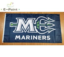 ECHL Maine Mariners Flag 3x5ft 90cmx150cm Polyester Banner decoration flying home garden Festive gifts8288691