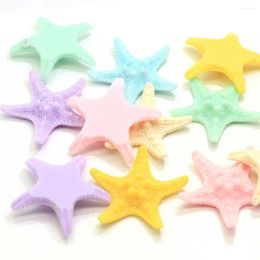 Decorative Flowers Mini 38mm Cartoon Starfish Flatback Cabochon Scrapbooking Crafts DIY Phone Case Decoration Hair Bows Centre Accessories