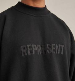 Embroidered Front Logo Sweater Mens Casual Oversize Crewnecks Sweatshirts Jumpers Men Women Hip Hop Streetwear MG2101191678844