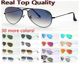 Fashion pilot Sunglasses Fashionable womens aviation sun glasses mens glassware UV protection des lunettes de soleil leather 5377102