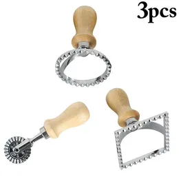 Baking Moulds 2024 Pasta Hand-Cutting Machine Embossed Dumpling Embossing Pastry DIY Decor Cookie Mould Roll Wheel Tools