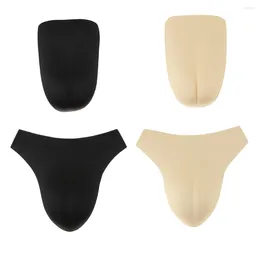 Underpants Mens Hiding Insert Pads Sissy Briefs Transgender Cross-dresser Cosplay Removable Pad