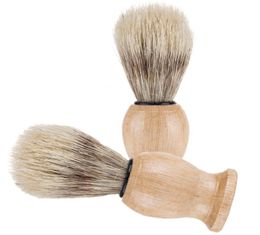 Nylon Material Woody Beard Brush Bristles Shave Tool Man Male Shaving Brushes Shower Room Accessories Clean Home 5wm N23463610