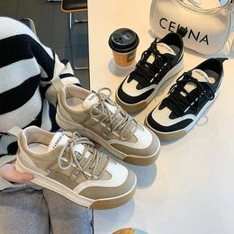 Casual Shoes Women Sneakers White Tennis Autumn Female Skateboard Platform Flats Ladies Vulcanize Lace-up