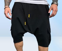 Men039s Pants Fashion Summer Harem Adjustable Microelastic Soft Cotton Blend Low Crotch Cargo Trousers Plus Size For Male4196541