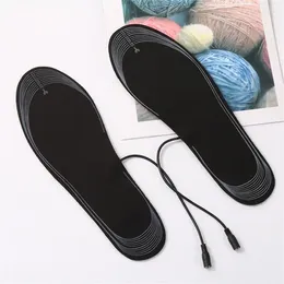 Carpets USB Electric Heated Shoe Insole Winter Warm Women Foot Pad Washable Thermal Men Boot Mat Unisex Heating Insoles