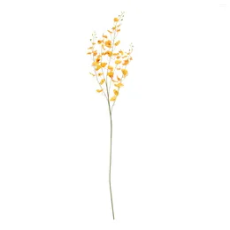 Decorative Flowers Artificial Flower Party Layout Decoration DIY Adornment Dancing Orchid Simulation Fake Oncidium Silk Bouquet Church