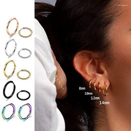 Dangle Earrings Stainless Steel Earring Round Korean Men's Earbuckle Earclip European Piercing Jewellery
