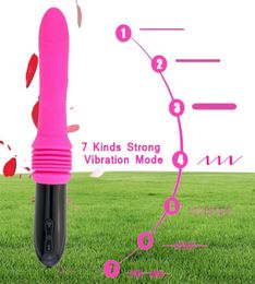 G spot Dildo Vibrator Silicone Thrusting Sex Toy for Women with Strong Suction Cup G Spot Clitoral Anal Stimulation for Unisex Y208035735