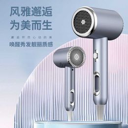 Electric Hair Dryer 2024 High power hair dryer salon blue light non-invasive cylinder household cold and hot air H240412