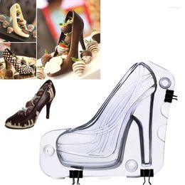 Baking Moulds 3D Cake Fondant High Heels Mold Chocolate Candy Sugar Female Transparent Shoe Mould DIY Manual Pastry Decorating Tools