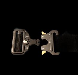 Belts Canvas ALYX Black Rollercoaster Belt 2022 Men Women Casual Iconic Press Buckle Leather Trim High QualityBelts7354754