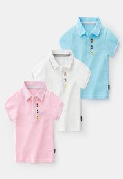 Kids summer summer cotton shortsleeved kids polo shirt baby boy solid Colour polo shirt 27 years old2258654