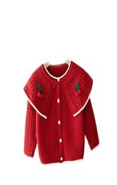 Girls Cardigan Kids Coats Baby Outerwear Cotton Crochet Knitting Patterns Children Sweaters Autumn Winter Clothing Jackets Tops Cl5436107