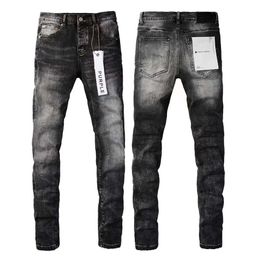 2024 Purple Brand Pantaloni Strappati Designer Jeans Boy Patch Hole Denim Straight Fashion Streetwear Ing Men Design Motorcycle Riding Cool Slim Pant gk668