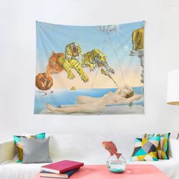 Tapestries Salvador Dali Tigers Tapestry Cute Room Decor Wall Decoration Items Living House