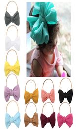 Baby girl headband Infant hair accessory rabbit bunny ear Tie bow newborn Headwear tiara headwrap Gift Toddlers bandage Ribbon 0608329014