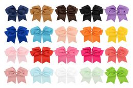 Whole 6quot Large Cheer Bow Baby Girl Solid Ribbon Cheer Bows With Alligator Clip Handmade Girls Cheerleading Bows4551757