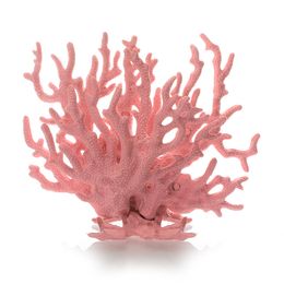 Korallenschmuck Aquarium Landschaft Koralle Miniaturdekoration Schmucktisch Top Dekor Tabletop Dekor Harzkarkenkarpfen Desktop 312