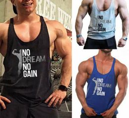 Men Practical Breathable Sleeveless Loose Cotton Tank Tops Sports Vest Gym Running Fitness Workout Weightlifting Sportswear2346547