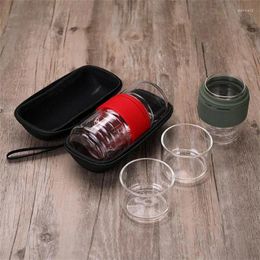 Wine Glasses Filter Glass Tea Cup Senior Easy To Store Quickly A Split Combination Creative Convenient Storage Teacups Fashion Teacup