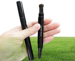 CC Retractable Dual Tip Eyeshadow DefinerSmudger Makeup Brush Doubleended Portable Travel Eye Shadow Blending Cosmetics Tools1791209