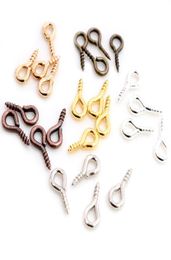 1000pcsLot Small Tiny Mini Eye Pins Eyepins Hooks Eyelets Screw Threaded Clasps Hooks DIY Jewellery Making Accessories7620082