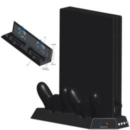 Stands Vertical Stand for PS4 Pro V2 Cooling Fan,Controller Charging Station Base for Playstation 4 Pro Console,Charger,Cooler Stand