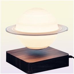 Novelty Items Levitation Moon Lamp Night Light Creative 3D Magnetic Rotating Christmas Led Floating Home Decoration Holiday Gift1744155