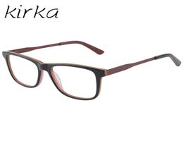 Kirka Acetate Spectacle Frame Eyeglasses Stylish Colour Men Computer Optical Frames For Male Armacao Oculos de5008823