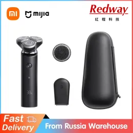 Shavers XIAOMI MIJIA Electric Shaver S500/S500C Portable Flex Razor 3 Head Dry Wet Shaving Washable beard trimmer trimer intelligent