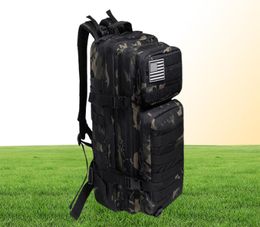 Outdoor Bags 50L Camouflage Army Backpack Men Tactical Assault Molle Hunting Trekking Rucksack Waterproof Bug Out Bag1223677